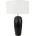 Nevya Table Lamp - Black and White, Glass