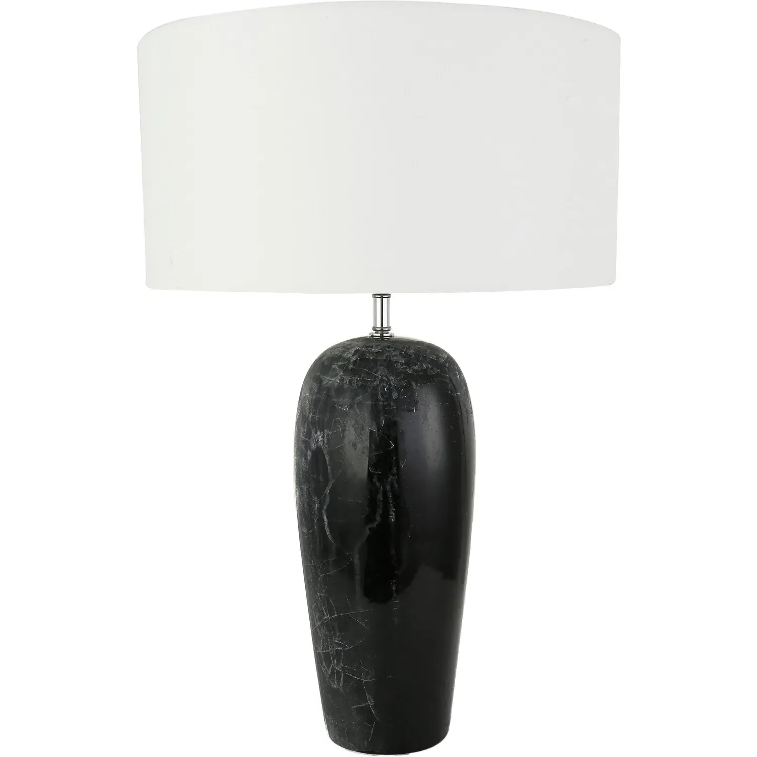 Nevya Table Lamp - Black and White, Glass image