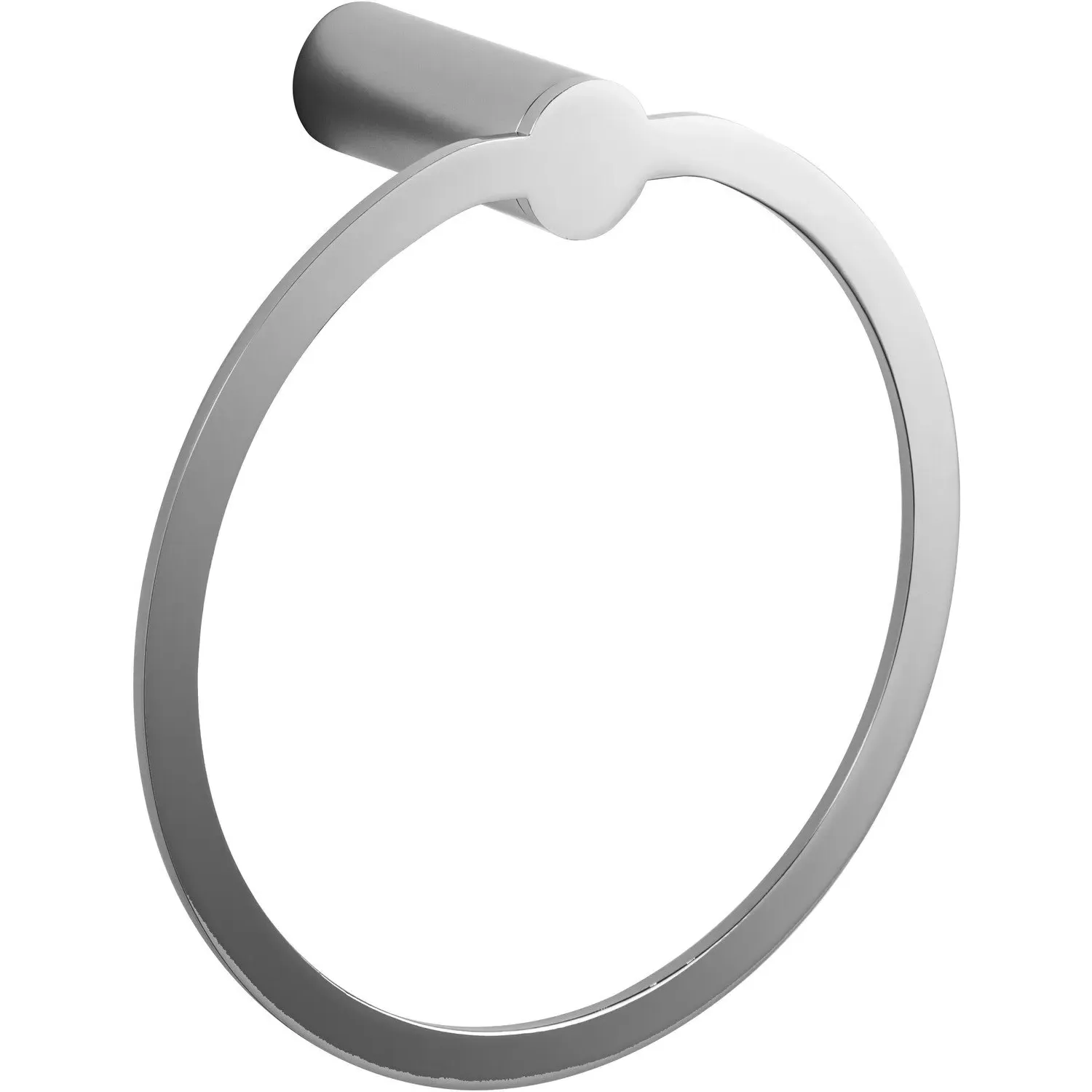 New York Round Towel Ring - Chrome