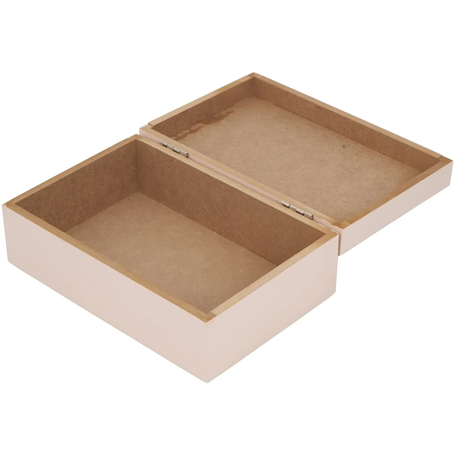 Nora Set of 2 Storage Boxes with Hinged Lids - Wood