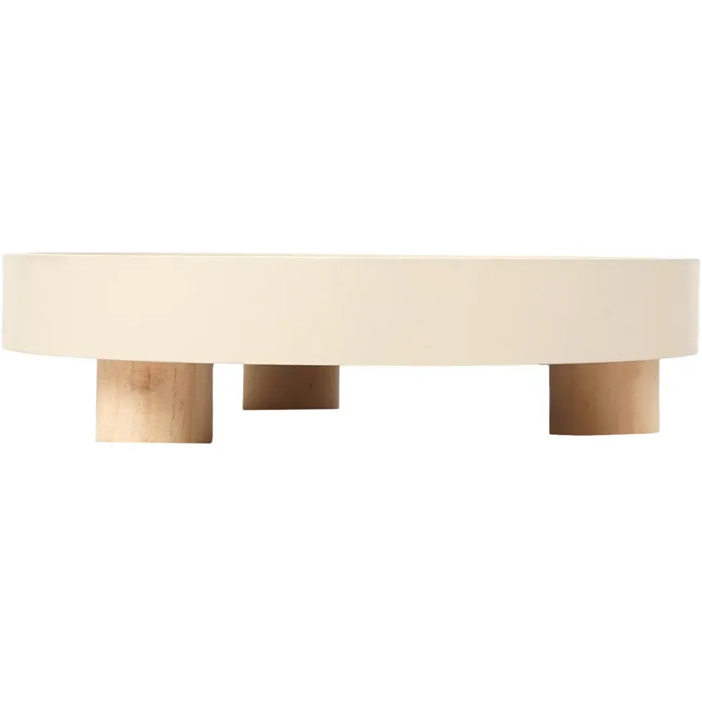 Nordic Footed Decorative Tray - Natural