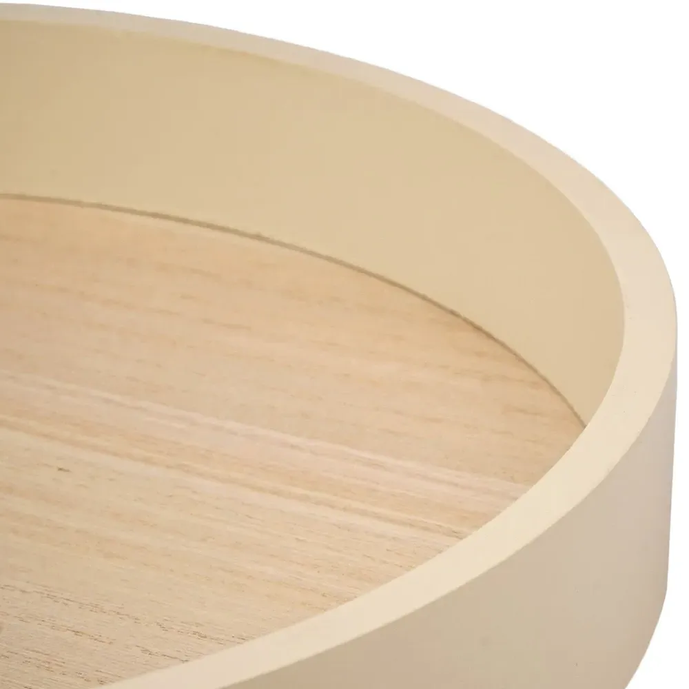 Nordic Footed Decorative Tray - Natural