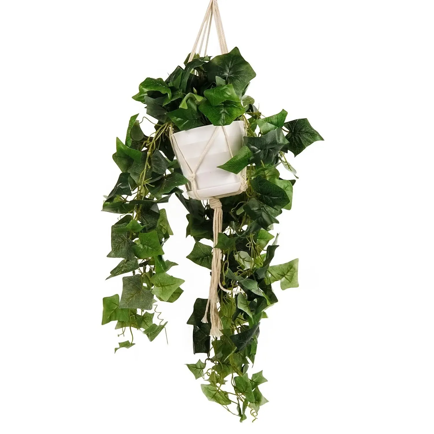 Nordic Hanging Artificial Plant - Green