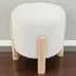 Nordic Teddy Footstool - White