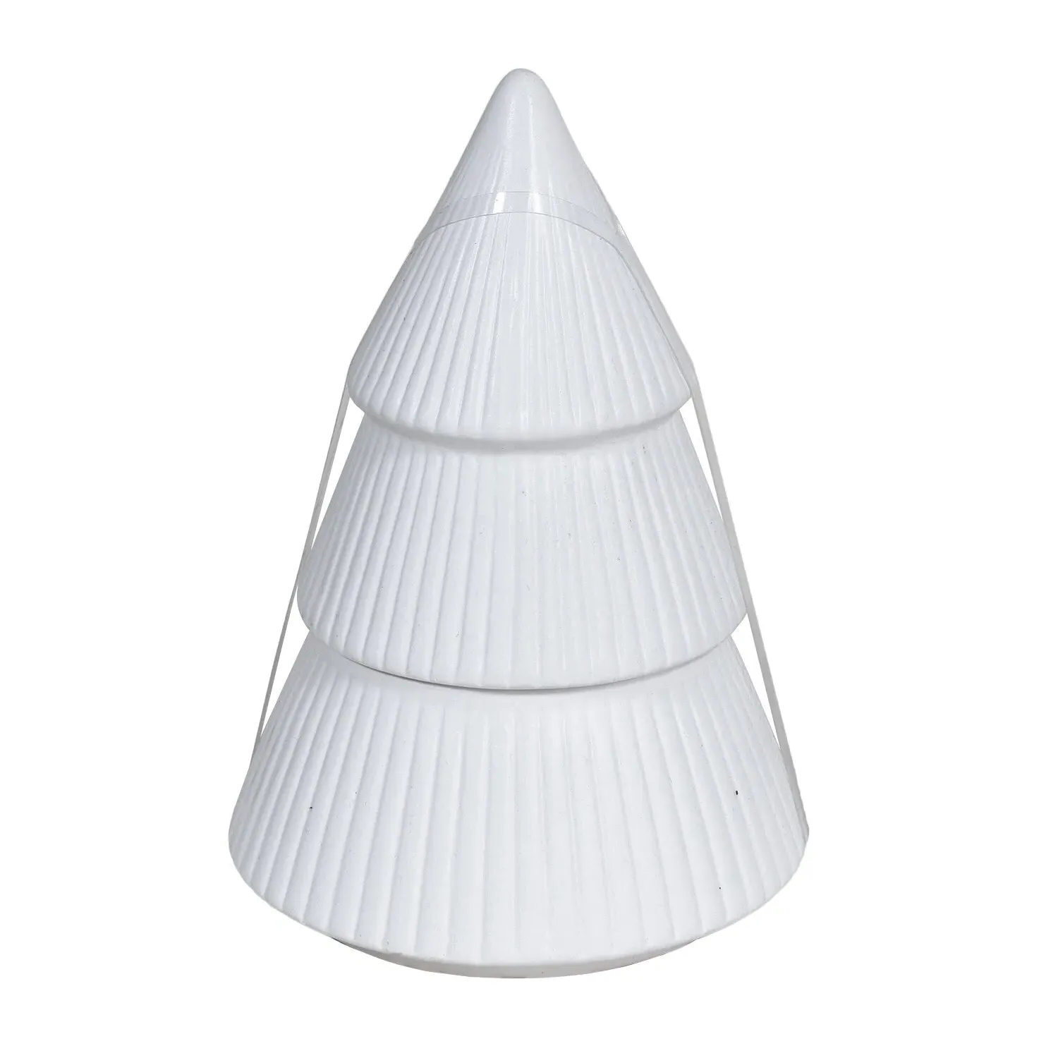 Nordic Tree Christmas Tree Candle - White