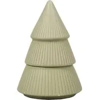 Nordic Tree Christmas Tree Candle - White