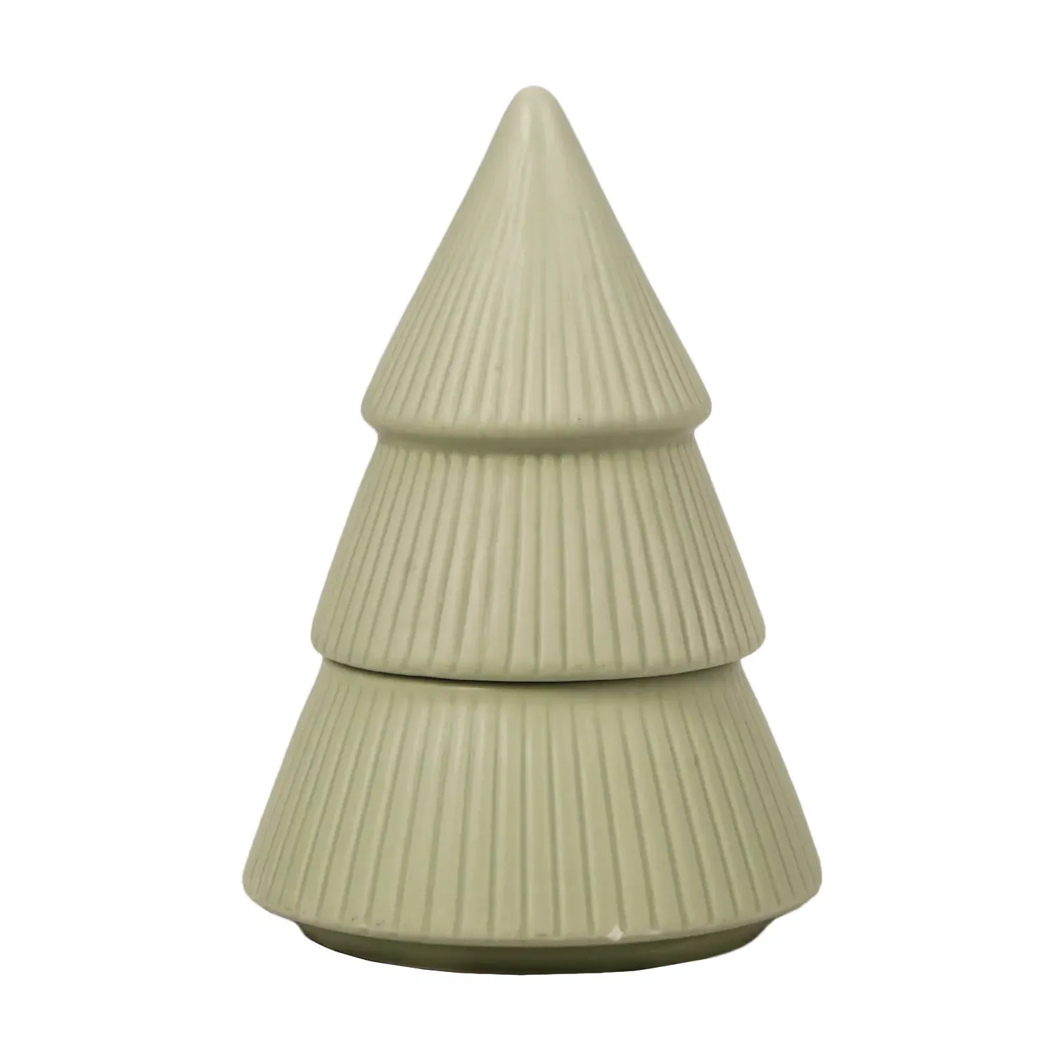 Nordic Tree Christmas Tree Candle - White image