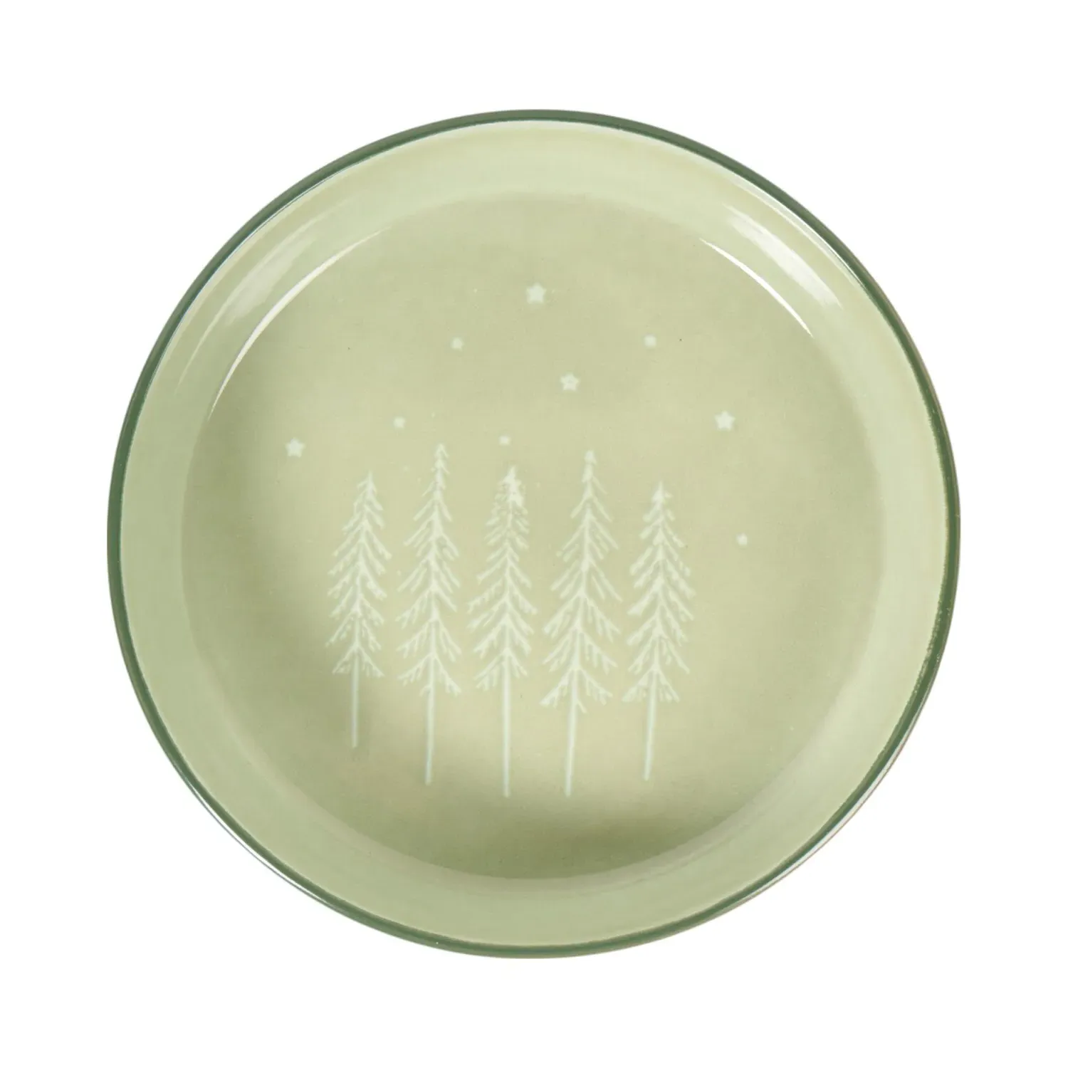 Nordic Tree Serving Bowl - Sage