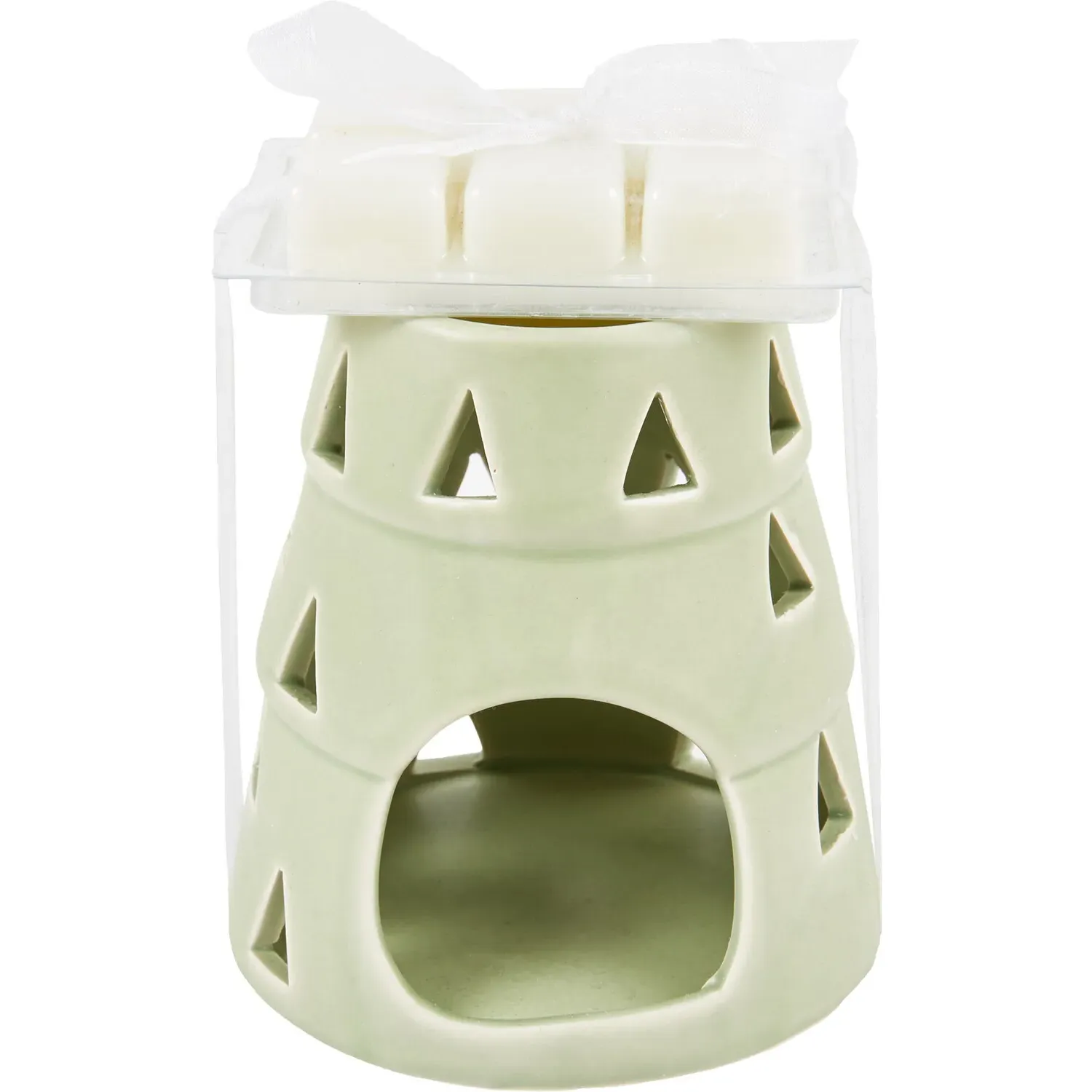 Nordic Tree Wax Burner Set - Green, Ceramic