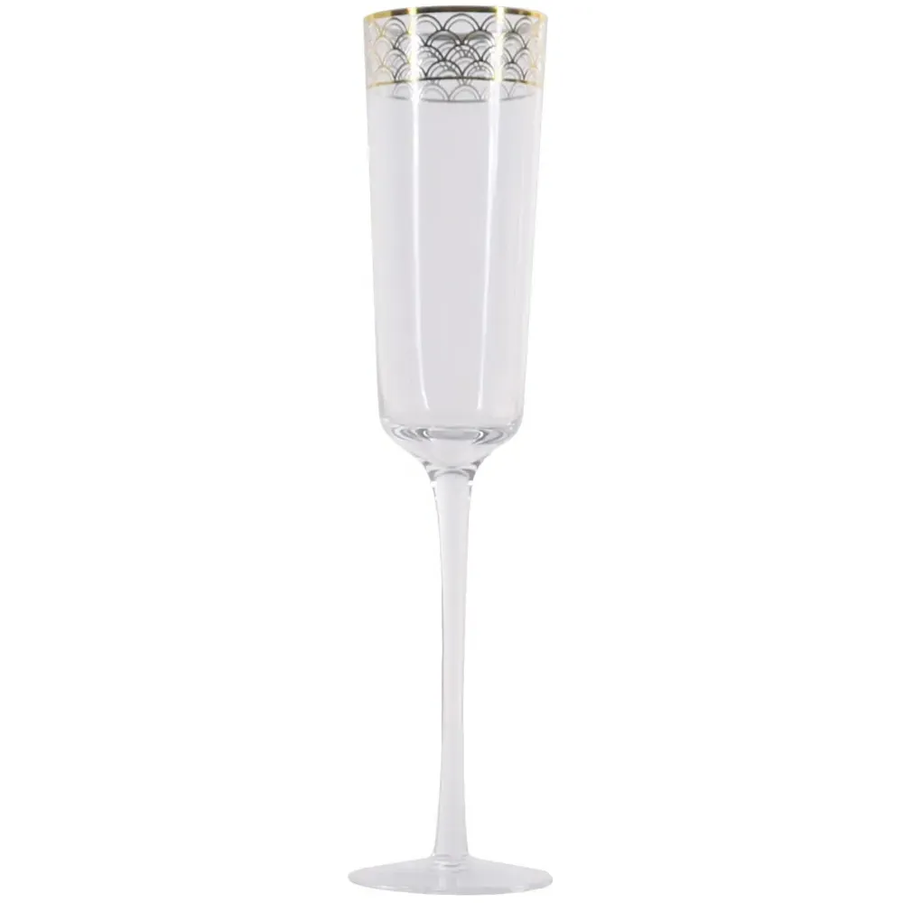 Nouveau Champagne Flutes Set of 4 - Scale Design