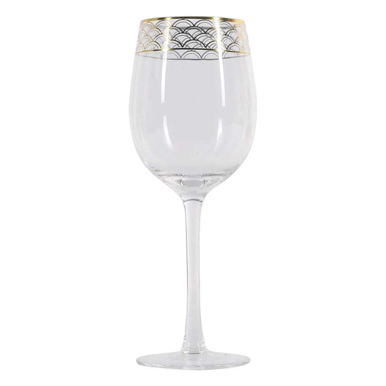 Nouveau Set of 4 Wine Glasses - Gold