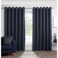Nova Eyelet Curtain - Navy