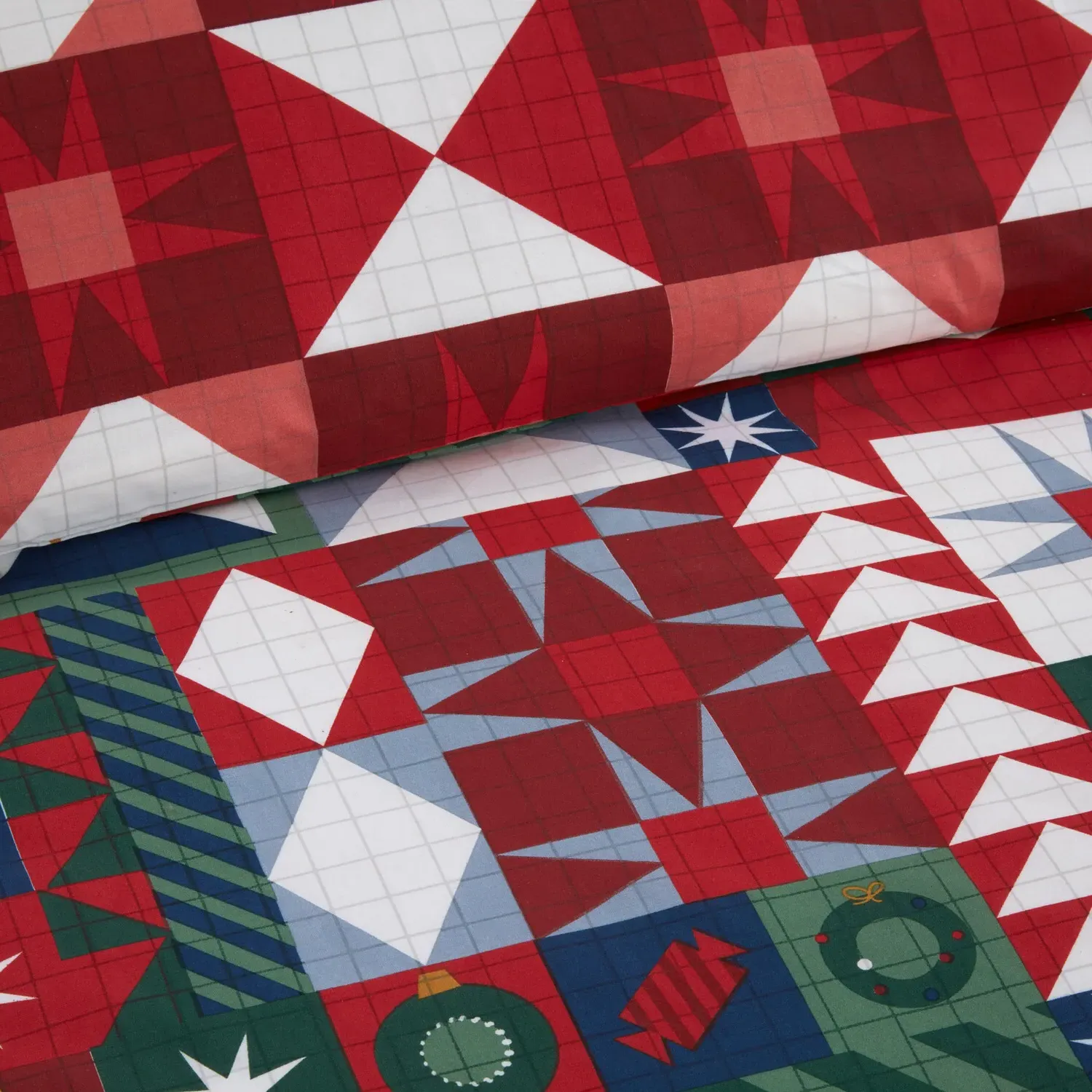 Novie Super King Patchwork Duvet Set - Multicolour