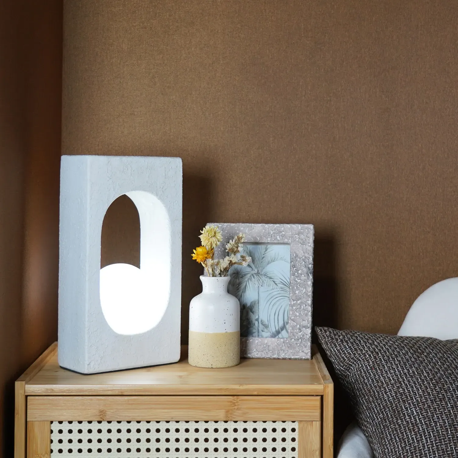 Nuri Table Lamp - Taupe