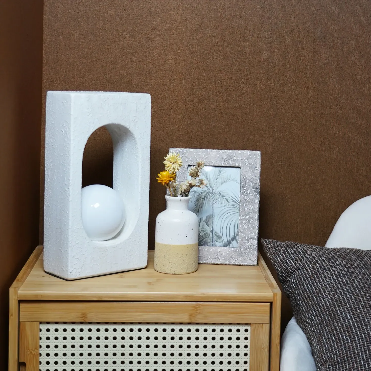 Nuri Table Lamp - Taupe