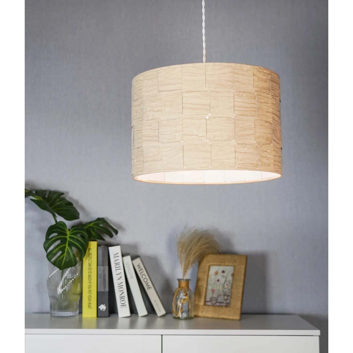 Oaklyn Lamp Shade - Wood Effect