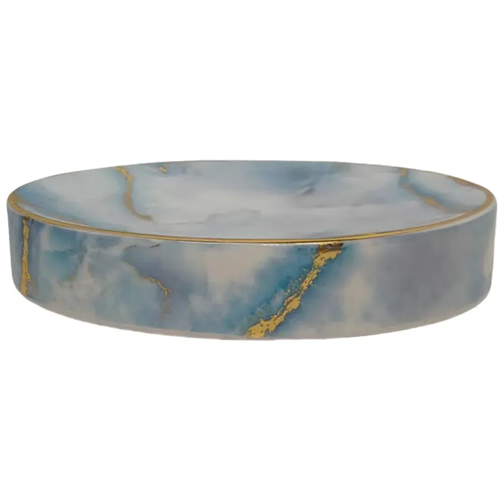 Ocean Marble Soap Dish - Blue image