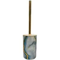 Ocean Marble Toilet Brush Holder - Blue