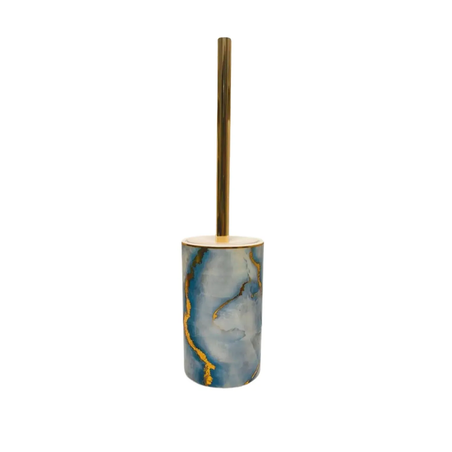 Ocean Marble Toilet Brush Holder - Blue image