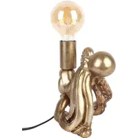 Octopus Table Lamp with Bulb - Gold