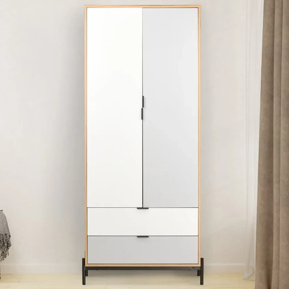 Odin Double Wardrobe - White image