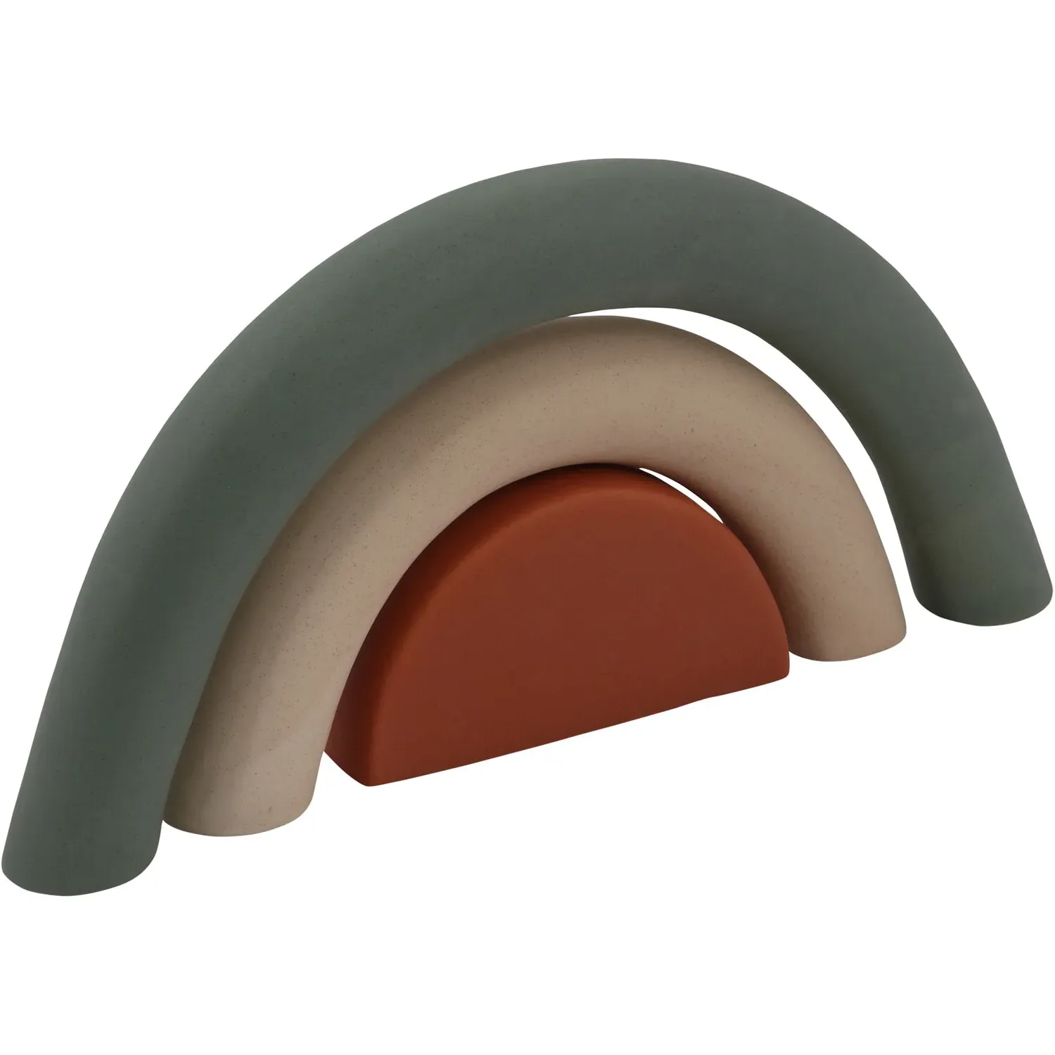 Olivia Set of 3 Ceramic Rainbow Ornaments