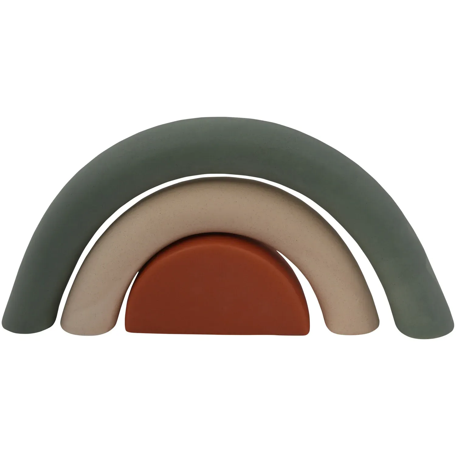 Olivia Set of 3 Ceramic Rainbow Ornaments image