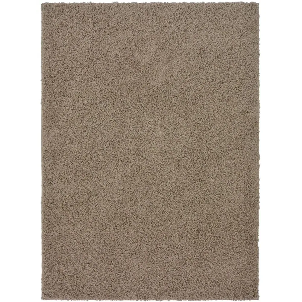 Olympia Shaggy Rug - Latte, Polypropylene