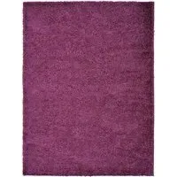 Olympia Shaggy Rug - Plum, Polypropylene