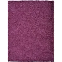 Olympia Shaggy Rug - Plum, Polypropylene