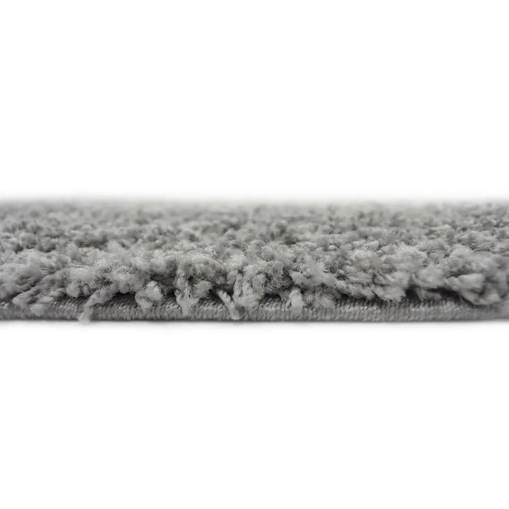 Olympia Shaggy Rug - Silver, Polypropylene