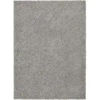 Olympia Shaggy Rug - Silver, Polypropylene