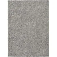 Olympia Shaggy Rug - Silver, Polypropylene