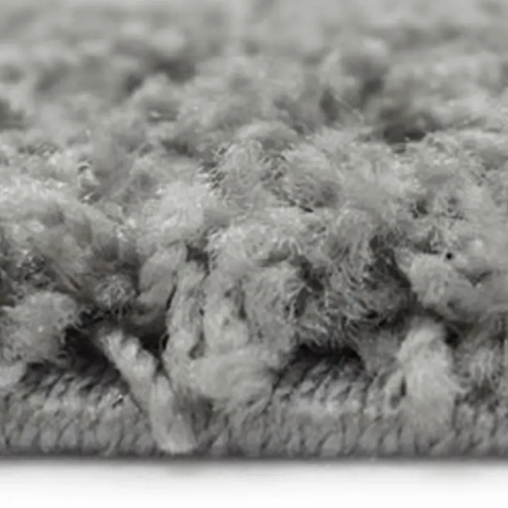 Olympia Shaggy Rug - Silver, Polypropylene
