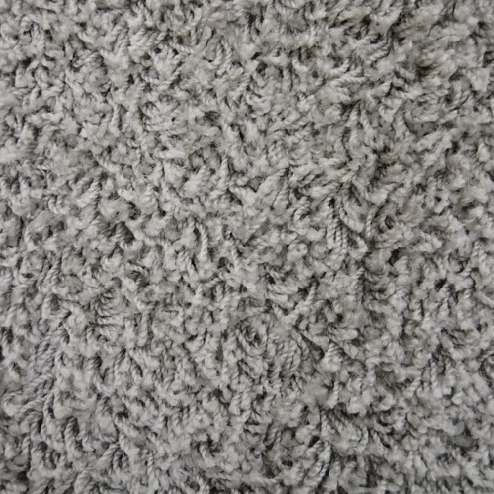 Olympia Shaggy Rug - Silver, Polypropylene