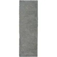 Olympia Shaggy Rug - Silver, Polypropylene