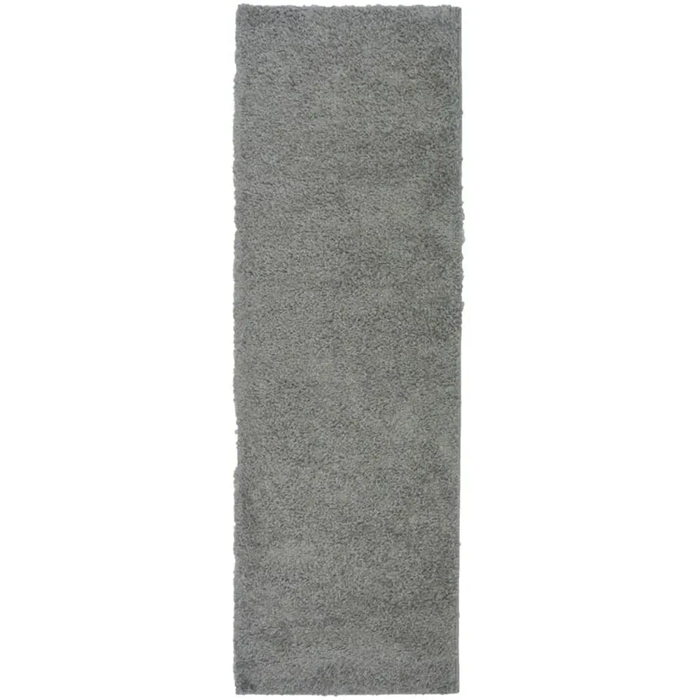 Olympia Shaggy Rug - Silver, Polypropylene