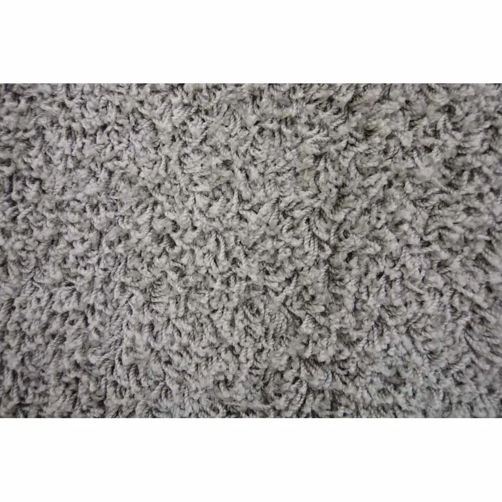 Olympia Shaggy Rug - Silver, Polypropylene