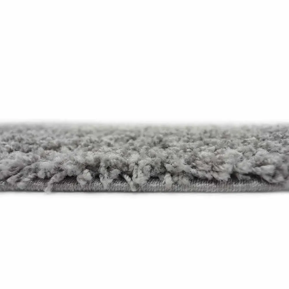 Olympia Shaggy Rug - Silver, Polypropylene