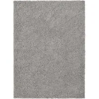 Olympia Shaggy Rug - Silver, Polypropylene