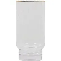 Omakase Hi Ball Glass with Gold Rim - Clear