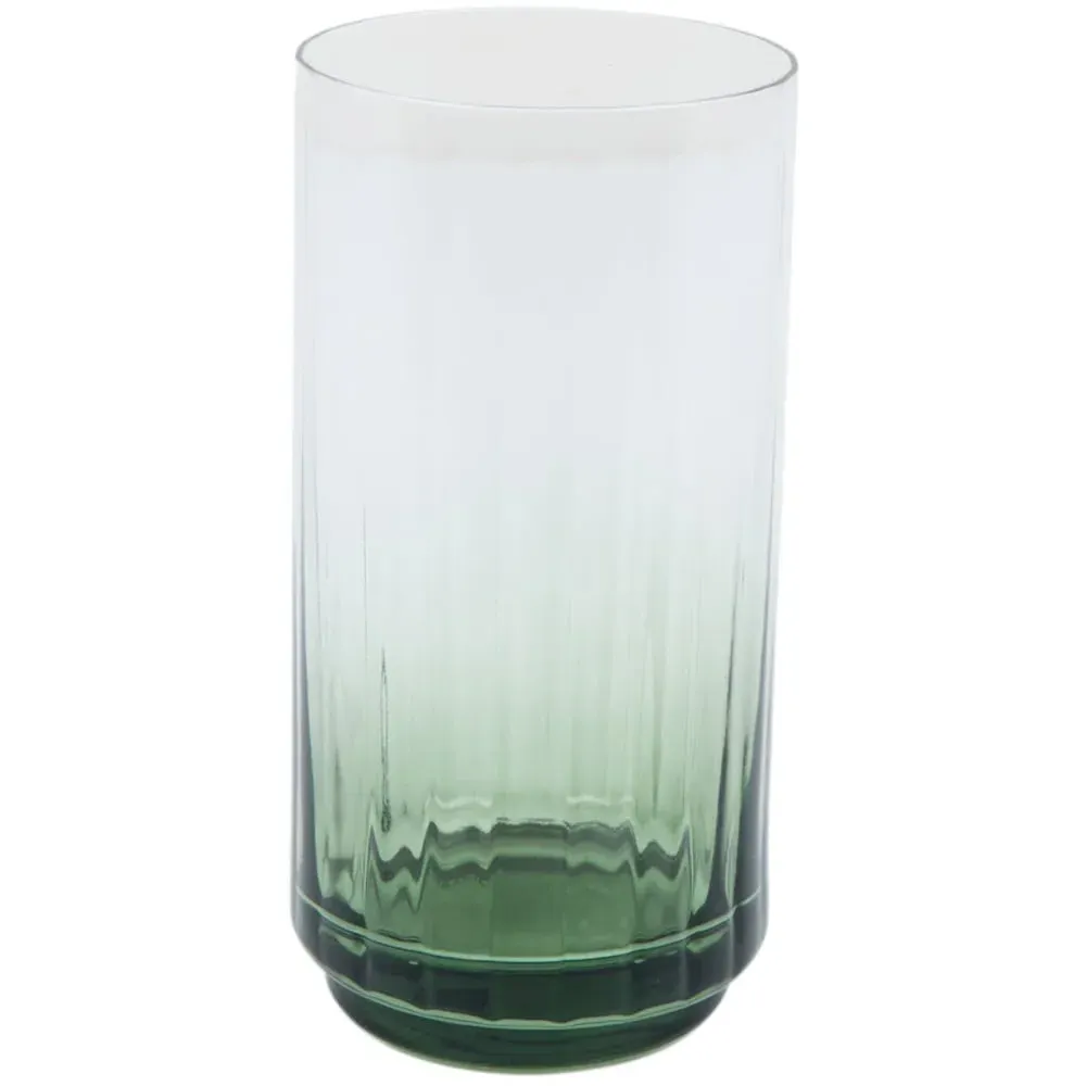 Ombre High Ball Glass - Emerald image
