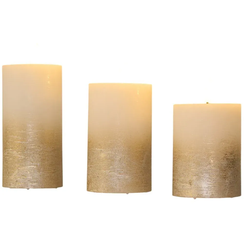 Ombre LED Candle Set - Champagne