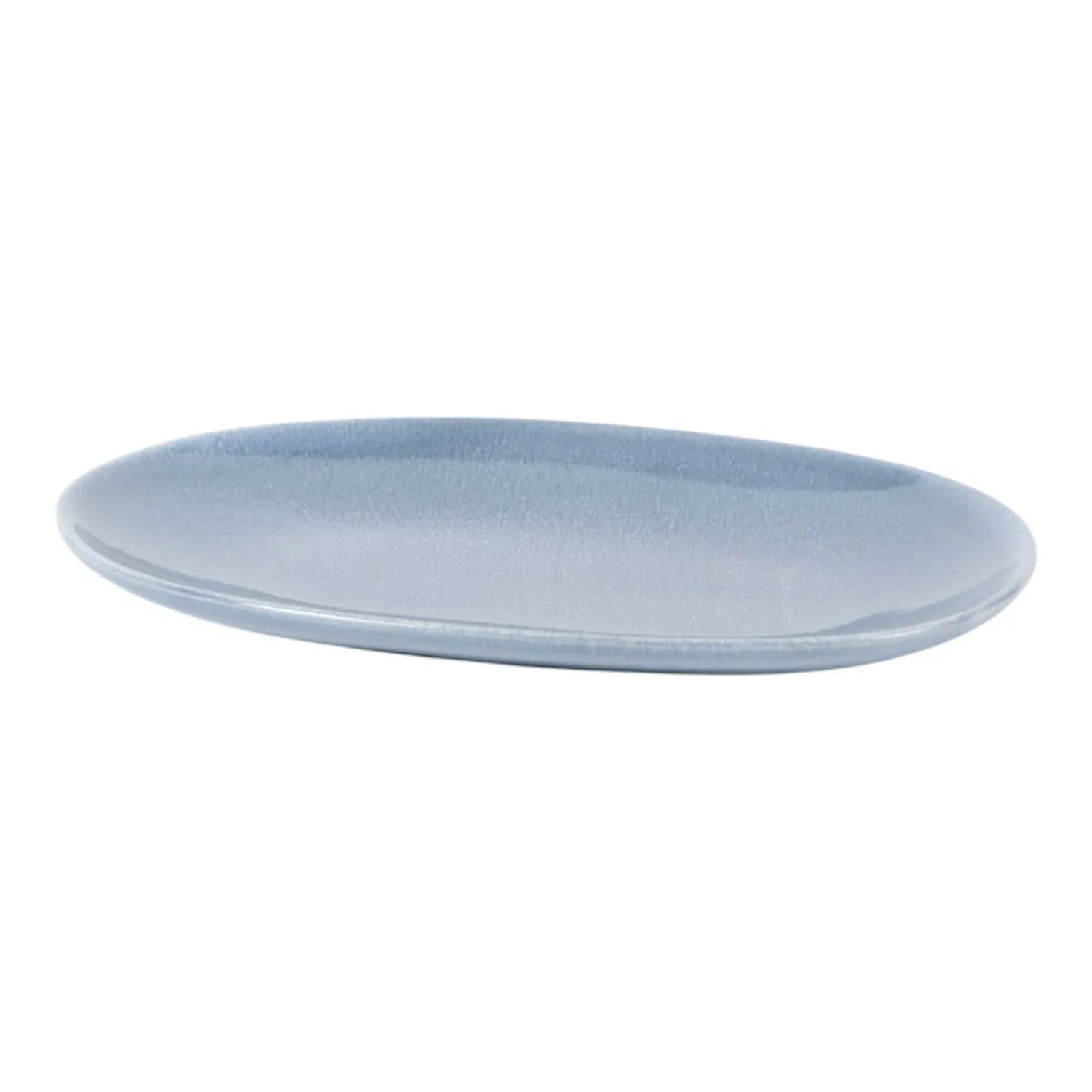 Ombre Textured Oval Serving Platter - Blue