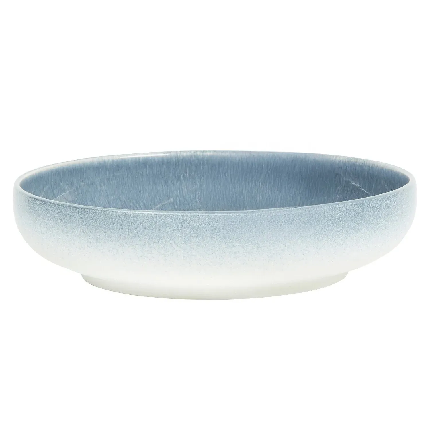 Ombre Textured Pasta Bowl - Blue image