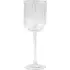 Opulence Wine Glass with Geometric Pattern - Clear