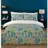 Oriana Paisley Double Duvet Cover and Pillowcase Set - Teal