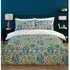 Oriana Paisley King Size Duvet Cover and Pillowcase Set - Teal