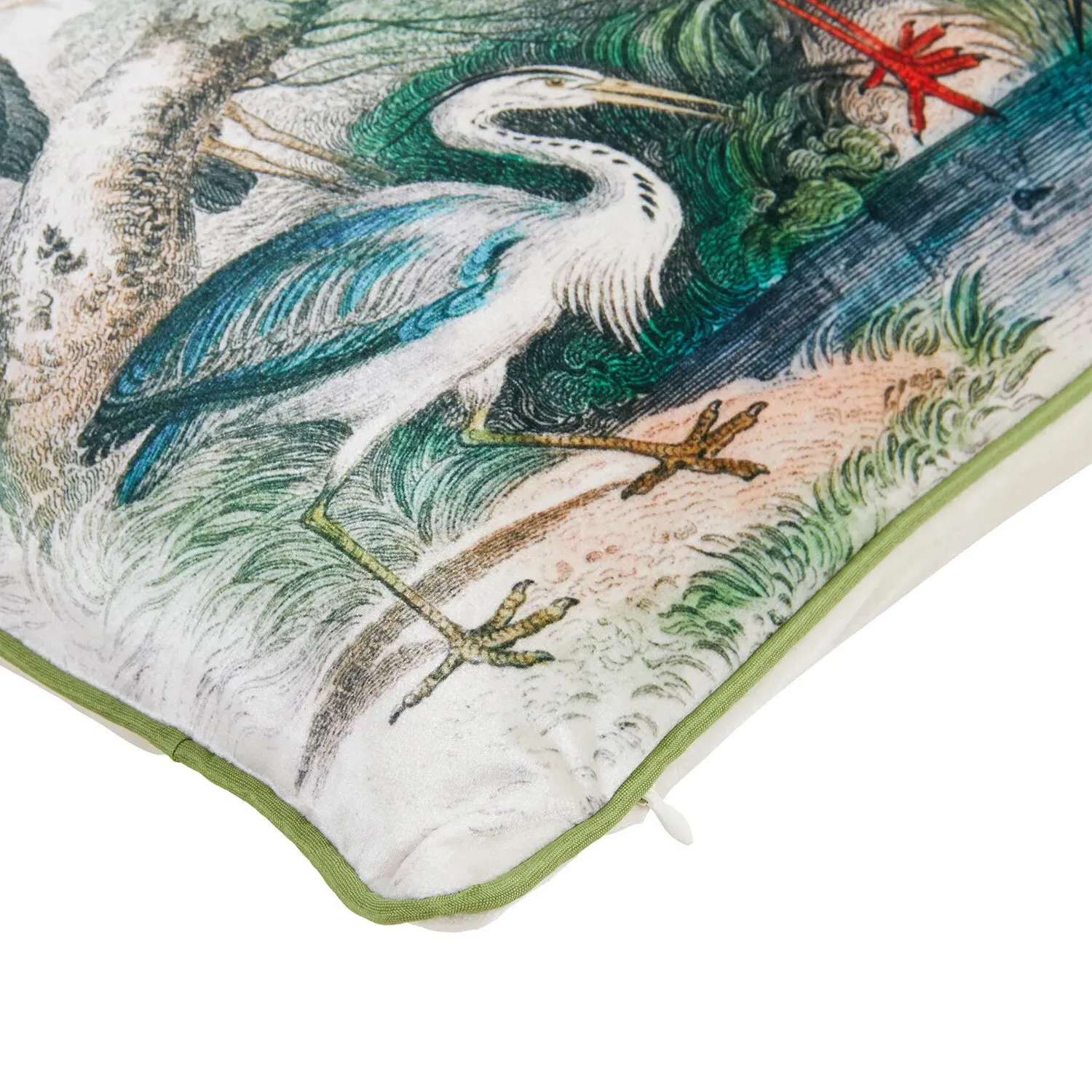 Oriental Birds Cushion - Multicolour