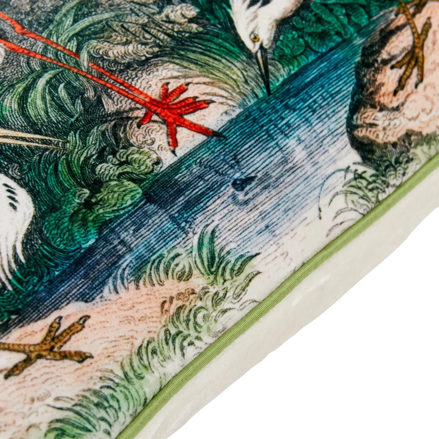 Oriental Birds Cushion - Multicolour